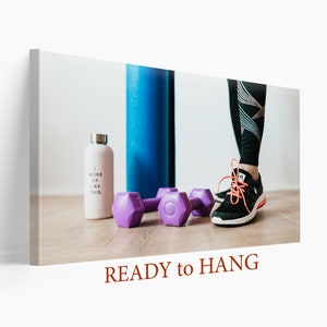 Fitness Motivation Wall Art, Sporty Girl Gift, Workout Motivation, Fitness Canvas Print, Sport Wall Decor, Gym Decor , Fitness Wall Art
