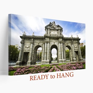 Puerta de Alcalá Canvas, Madrid Wall Art, Spain Print