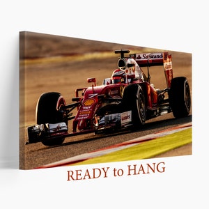 Formula 1 Race Canvas, Ferrari SF16-H Canvas, formula-1 Wall Art