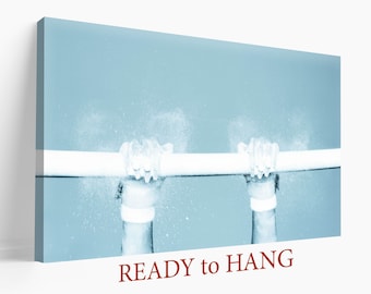 Gymnastics Wall Art, Gymnastics Canvas Print, Push Ups Print, Gymnast Gift, Gym Wall Art