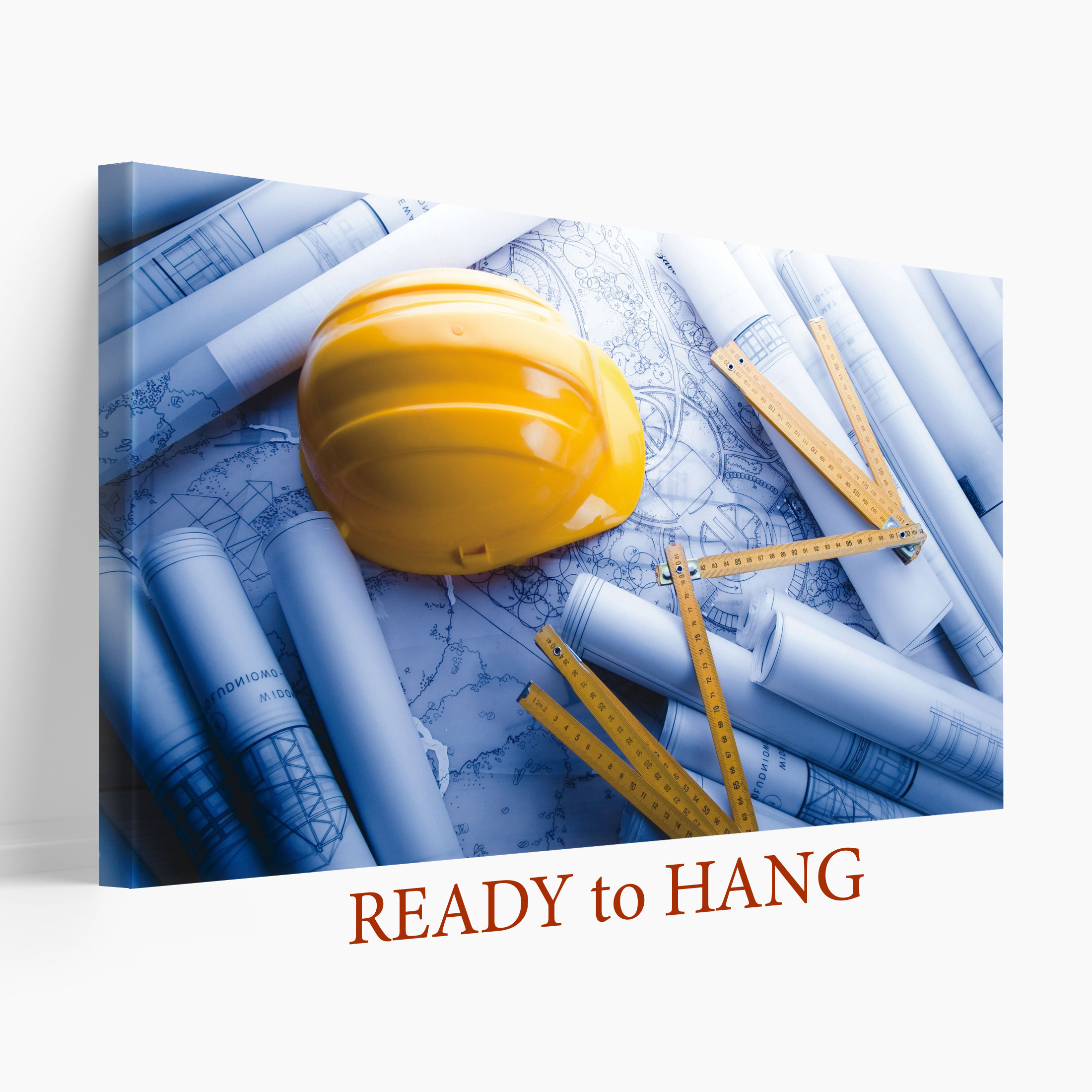 Architect Wall Art, Architect Canvas Print, Construction Wall Art, Builder Gift, Architect Gift