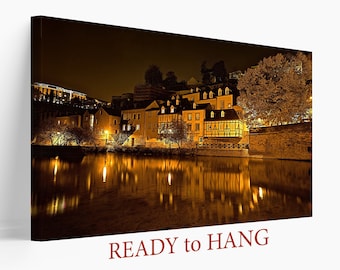 Luxembourg Canvas Print, Paris Wall Art, Luxembourg At Night Art Print Canvas Poste