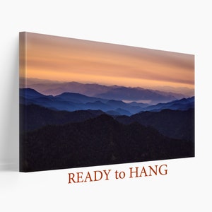 Mountain Canvas Art, Mountain Wall Art, Abstract Mountains Canvas Art