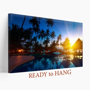 Thailand Beach Canvas Print, Tropical Wall Art, Tropical Wall Decor, Thailand Canvas Art