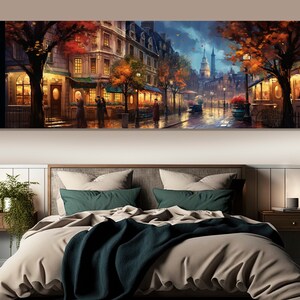 Large Washington Wall Art, Stunning Washington Retro Painting, Vintage Washington Canvas Print, Washington Downtown, Washington Wall Decor