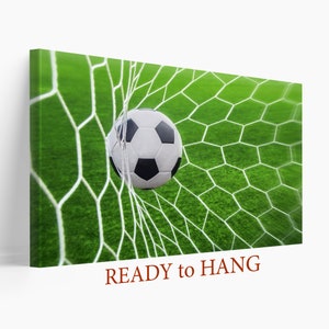 Soccer Canvas Print, Soccer Wall Art, Soccer Print, Football Wall Art, Soccer Goal Print