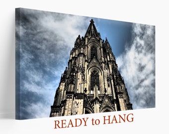 Deutscher Kölner Dom Leinwanddruck, Deutschland Wanddekor, Europäische Architektur Wandkunst