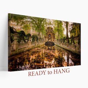 Luxembourg Gardens Canvas Print, Paris  Wall Art, Paris Print, France Canvas Art