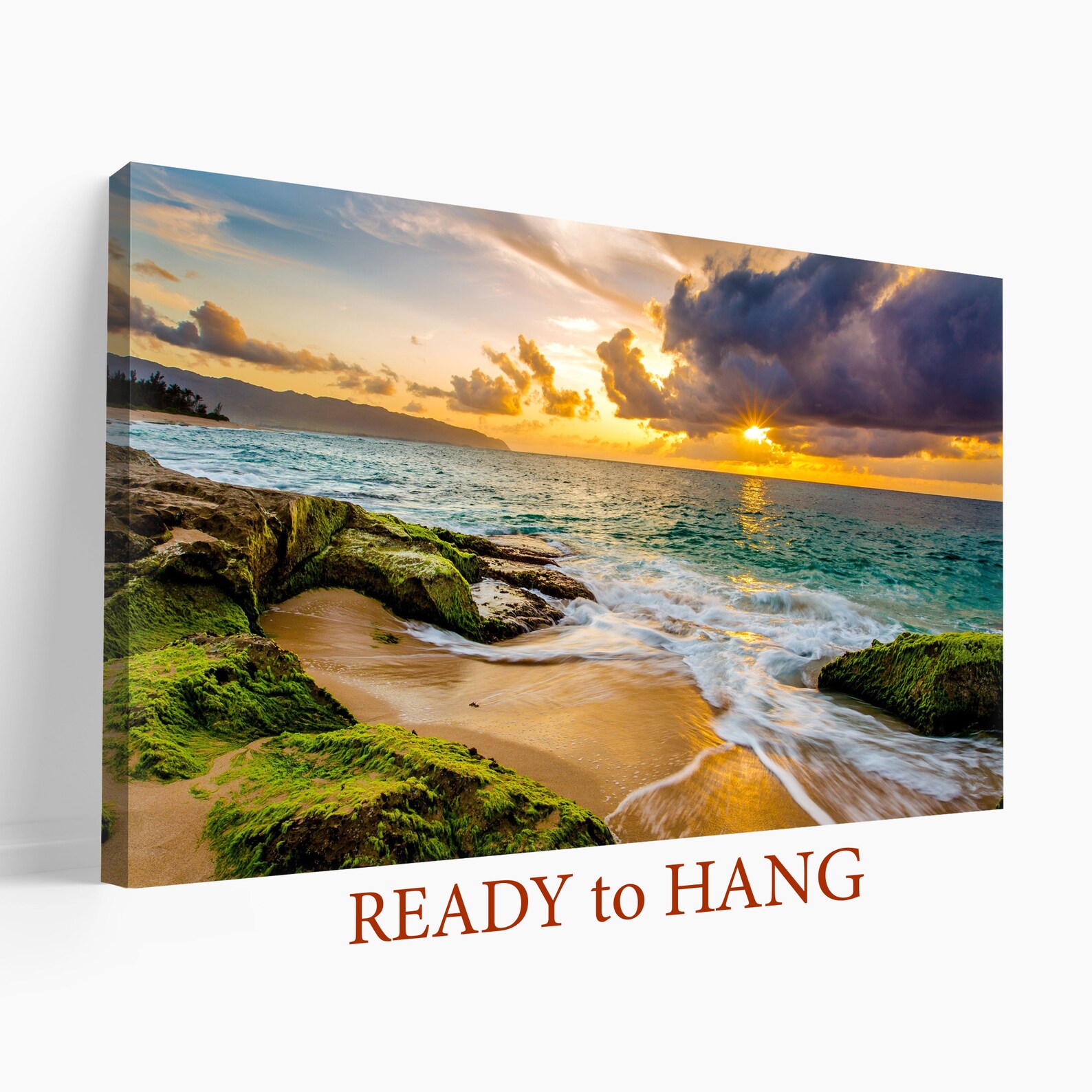 Hawaii Canvas Print Hawaii Beach Canvas Art Tropical Beach Etsy