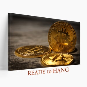 Bitcoin Canvas Print, Bitcoin Wall Art, Bitcoin Print