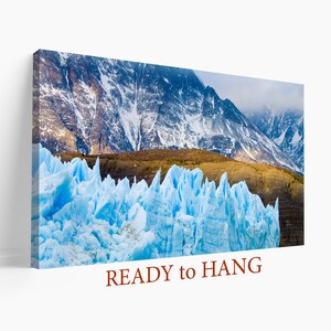 Glacier Canvas Print, Glacier In Chile Canvas Art, Chilean Patagonia Print, Chile Wall Art, Nature Landscape Canvas Print