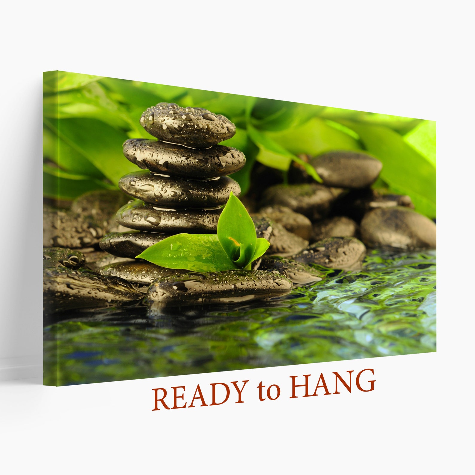 Spa Canvas Art Garden Wall Decor Zen Print Nature Wall Art Etsy
