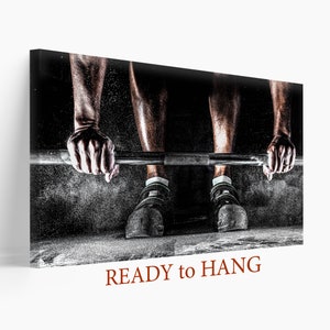 Bodybuilding Canvas Print, Fitness Wall Art, Weightlifter Gift, Workout Poster, Fitness Print, Fitness Motivation, Gym Wall Decor