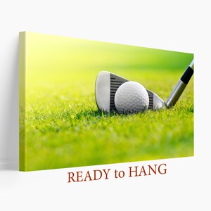 Golf Fan Gift, Golf Canvas Print, Golf Wall Art, Golf Club Decor, Golf Poster, Golf Lover Gift