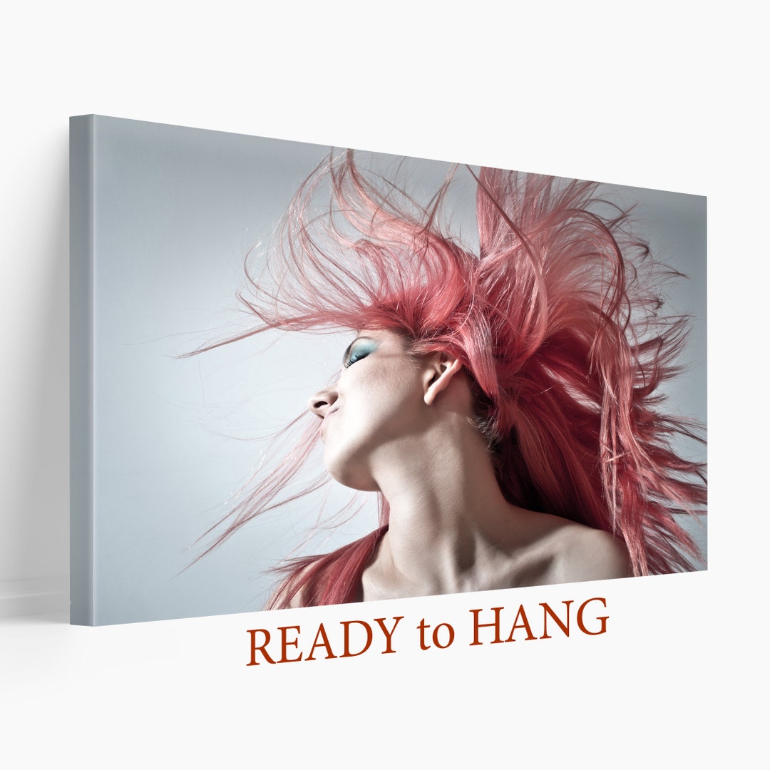 Hair Salon Canvas Art Hairstylist Gift Hair Wall Art Barber Etsy
