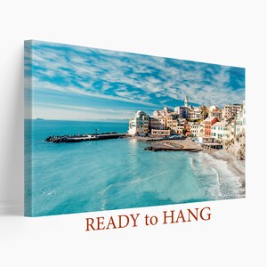 Tyrrhenian Sea Wall Art, Italy Coast Canvas Print, Italy Canvas Print
