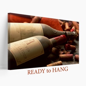 Wine Canvas Print, Wine Wall Art, Wine Lover Gift, Wine Canvas Art, Wine Decor, Winery Decor, Restaurant Decor, Kitchen Wall Art