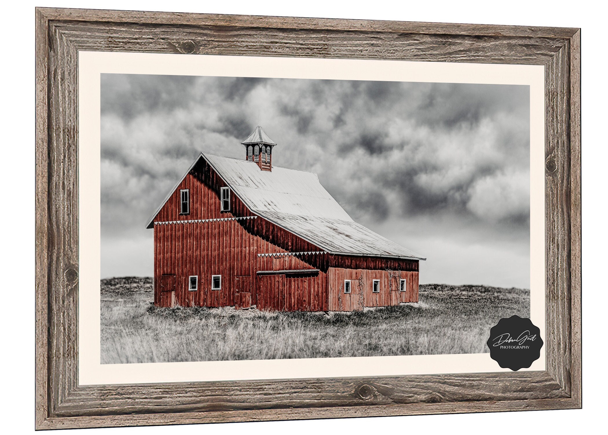 Old Red Barn Wall Art Picture Farmhouse Decor Country Etsy