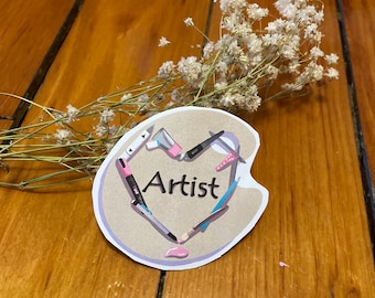 Artist sticker