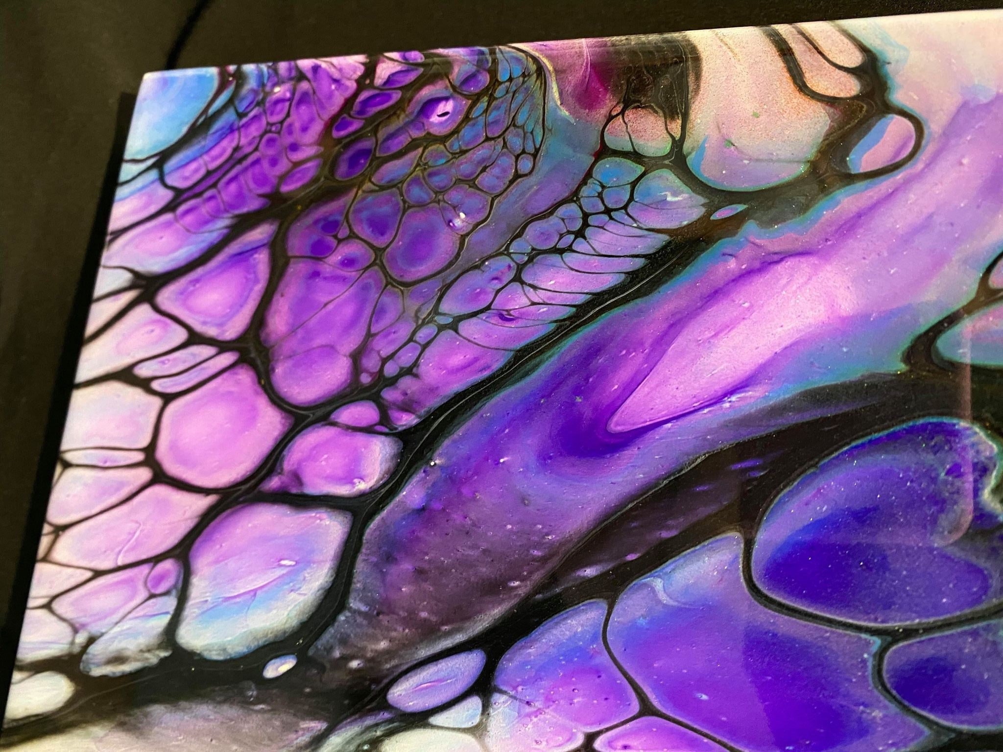 Fluid Art / Mixed Media timber Artboard Resin Finish Etsy Australia