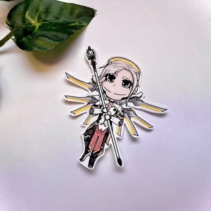 Mercy Sticker // Overwatch 2, Overwatch Stickers (Angela Ziegler)