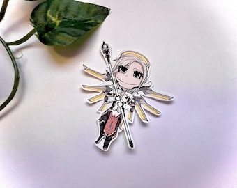Mercy Sticker // Overwatch 2, Overwatch Stickers (Angela Ziegler)