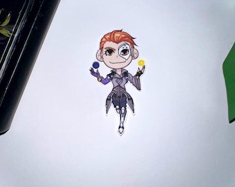Moira Sticker // Overwatch 2, Overwatch Stickers (Moira O’Deorain)