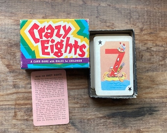1950s Vintage Card Game Card Making Vintage Illustrated Pepys Girl 1955 Game Craft