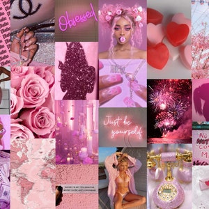 PINK BABYGIRL Wall Collage Set (60 PHOTOS)