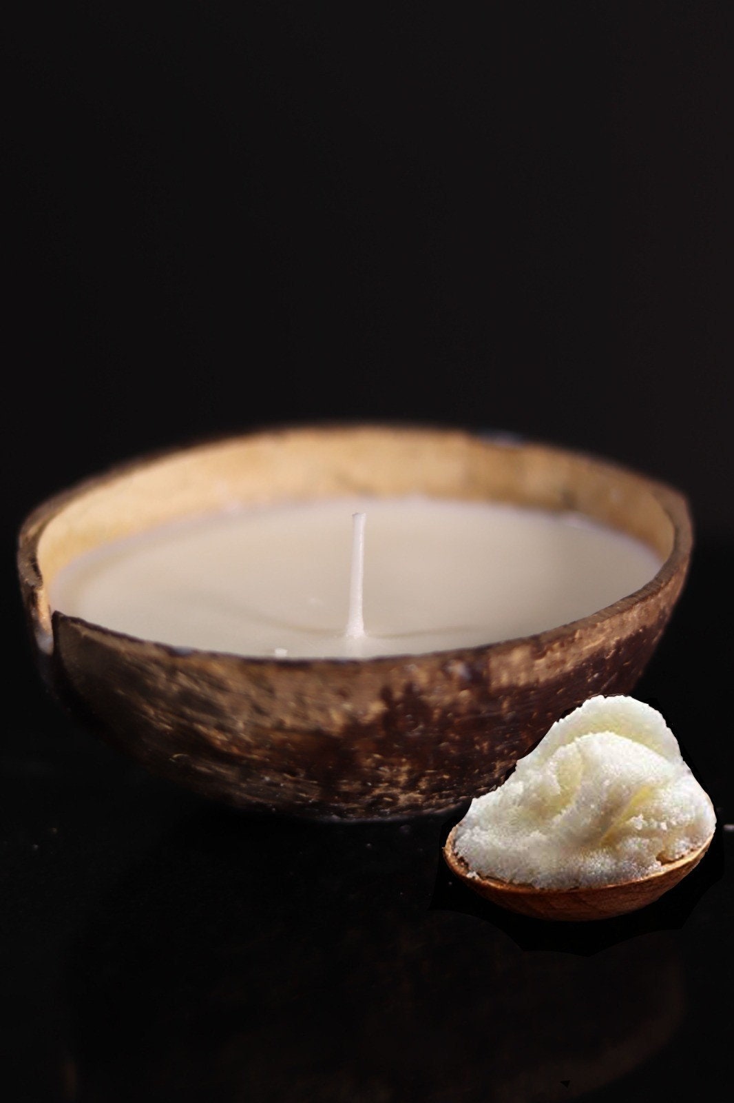 Shea Butter Coconut Shell Candles Etsy