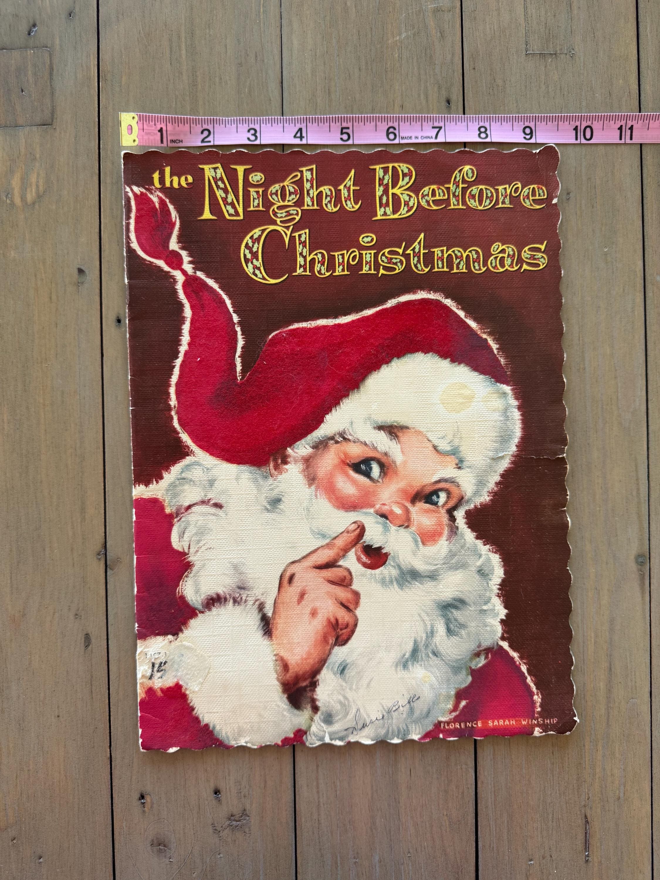 洋書 50years ofChristmasTables 1951 the Night Before Christmas Book | Florence Sarah Winship