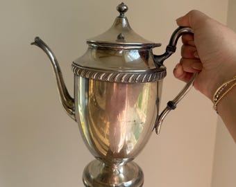 Vintage FB Rogers Silver Co Kaffeekanne | Silberplatte Teekanne | Traditioneller Serviertopf | Elegantes Geschirr | Vintage unterhaltsam Dekor