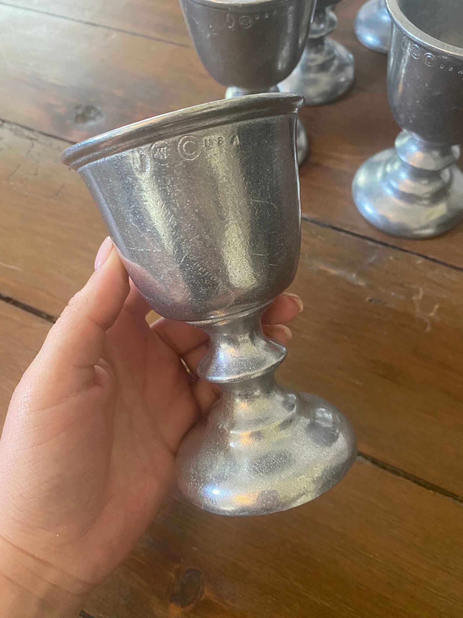 Wilton Armetale wine glass Plough Tavern RWP USA vintage Etsy