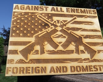 Second Amendment 2A Wall Art - Patriotic Home Decor