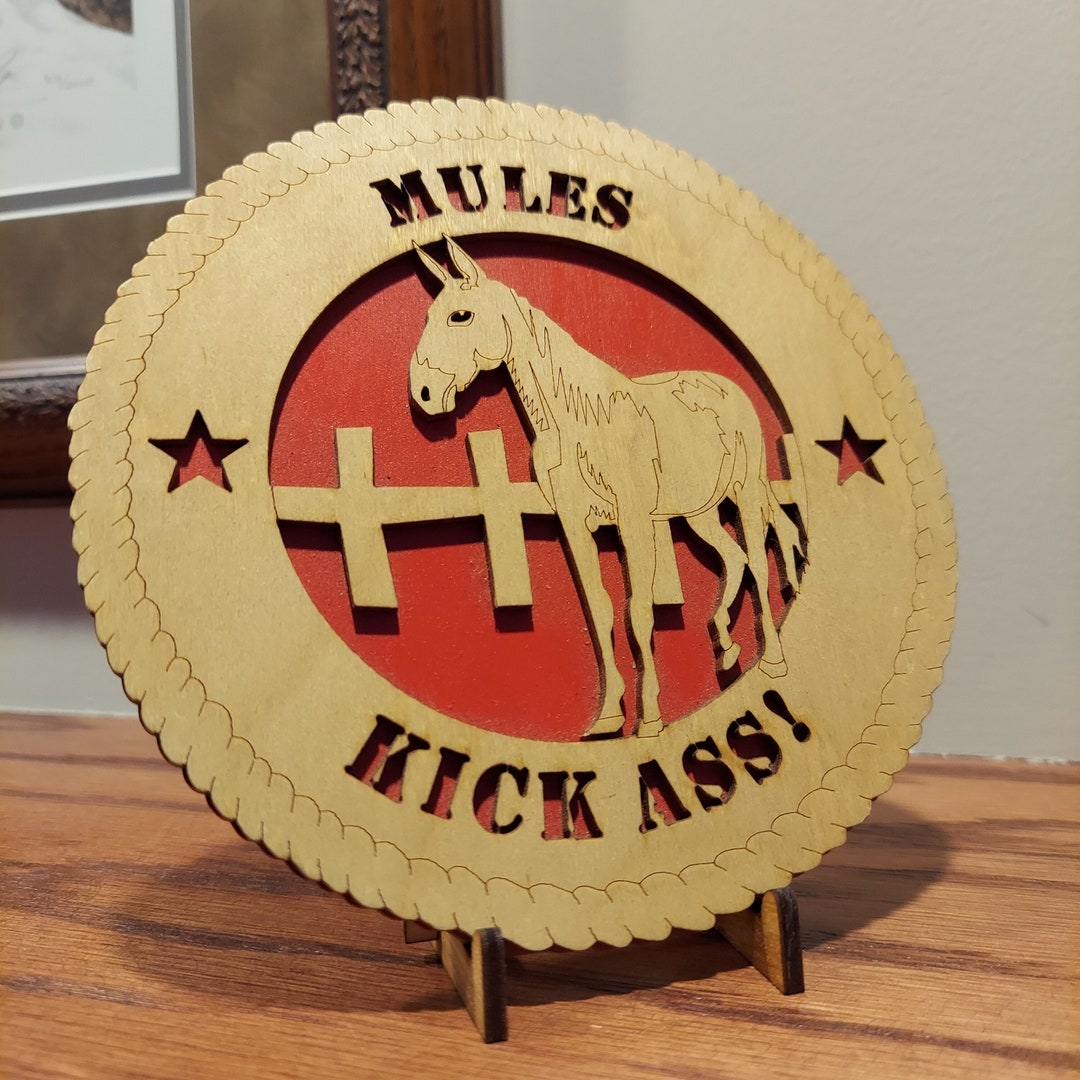 Mules Kick Ass Mule Art Pet Mule Gift Mule Gift Gold Miner Gift