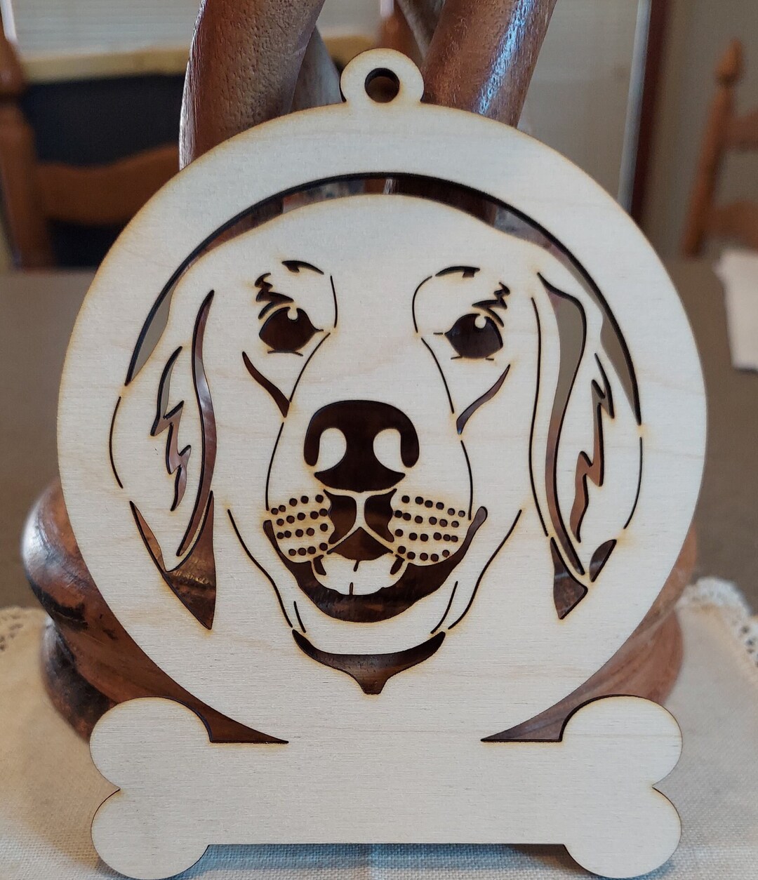 Golden Retriever Ornament SVG File Customizable Name and Resizable - Etsy