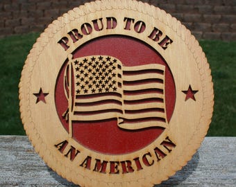 Proud to Be American Patriot Decor - Independence Day Wall Art