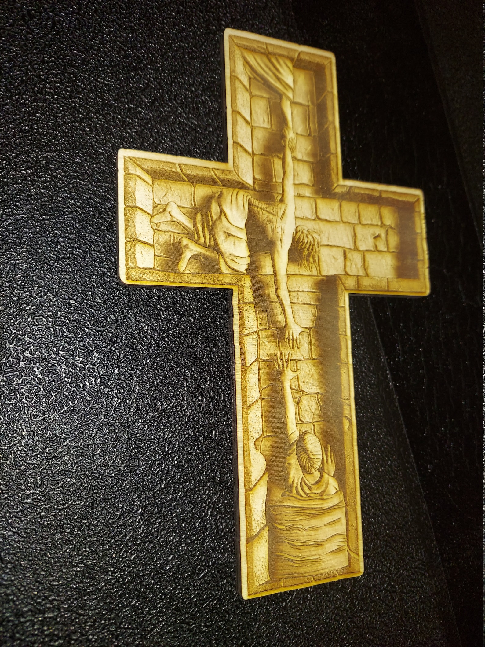 Décor mural chrétien Jésus sauve de la croix Art mural gravé au laser Etsy France