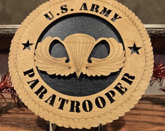 U.S. Army Paratrooper Wall Art / Desktop Tribute