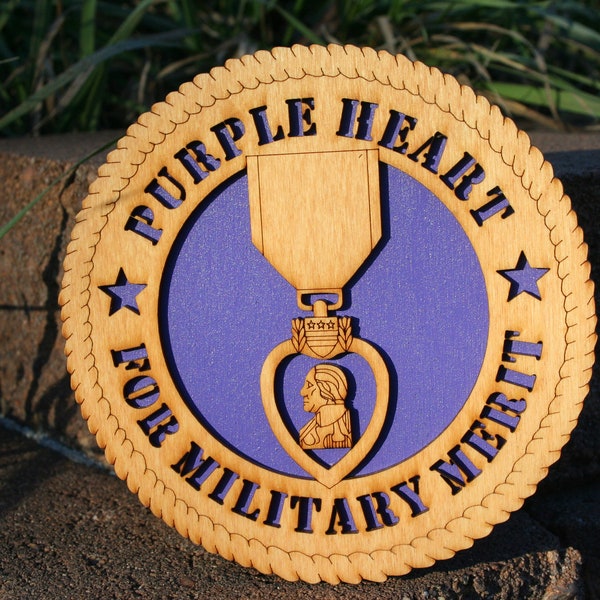 Purple Heart Tribute Medallion - American Armed Forces - American's Injured / Killed in Battle - Military Tribute - Military Award