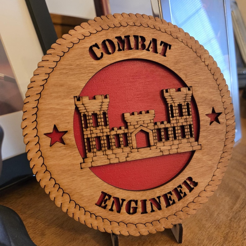 U.S. Army Combat Engineer Wall Art / Desktop Tribute - Etsy