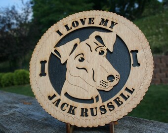 Jack Russell Wall Art / Desktop Plaque - Dog Lover Gift