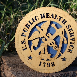 United States Public Health Service Tribute Plaque - USPHS Home Decor - United States Public Health Service Art