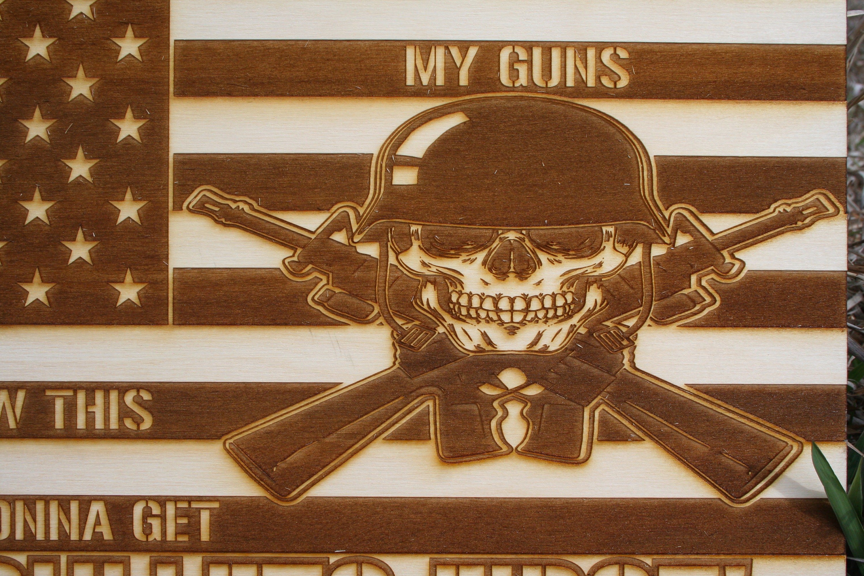 Get the Bullets First Laser Engraved Wall Art Second Etsy