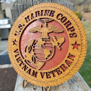 Officially Licensed United States Marine Corps Vietnam Veteran Tribute - Vietnam Tribute - Marine Gift - Veteran Gift - Desktop/Wall Art