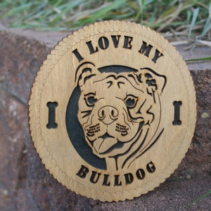 I Love My Bulldog, Bulldog Gift, English Bulldog, British Bulldog, Bulldog Art, Bulldog Unique Gift, Bull dog Gift, Bulldog Dog Breed