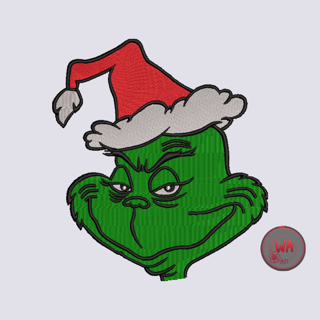 Grinch Embroidery Design Grinch Embroidery Machine Design Grinch