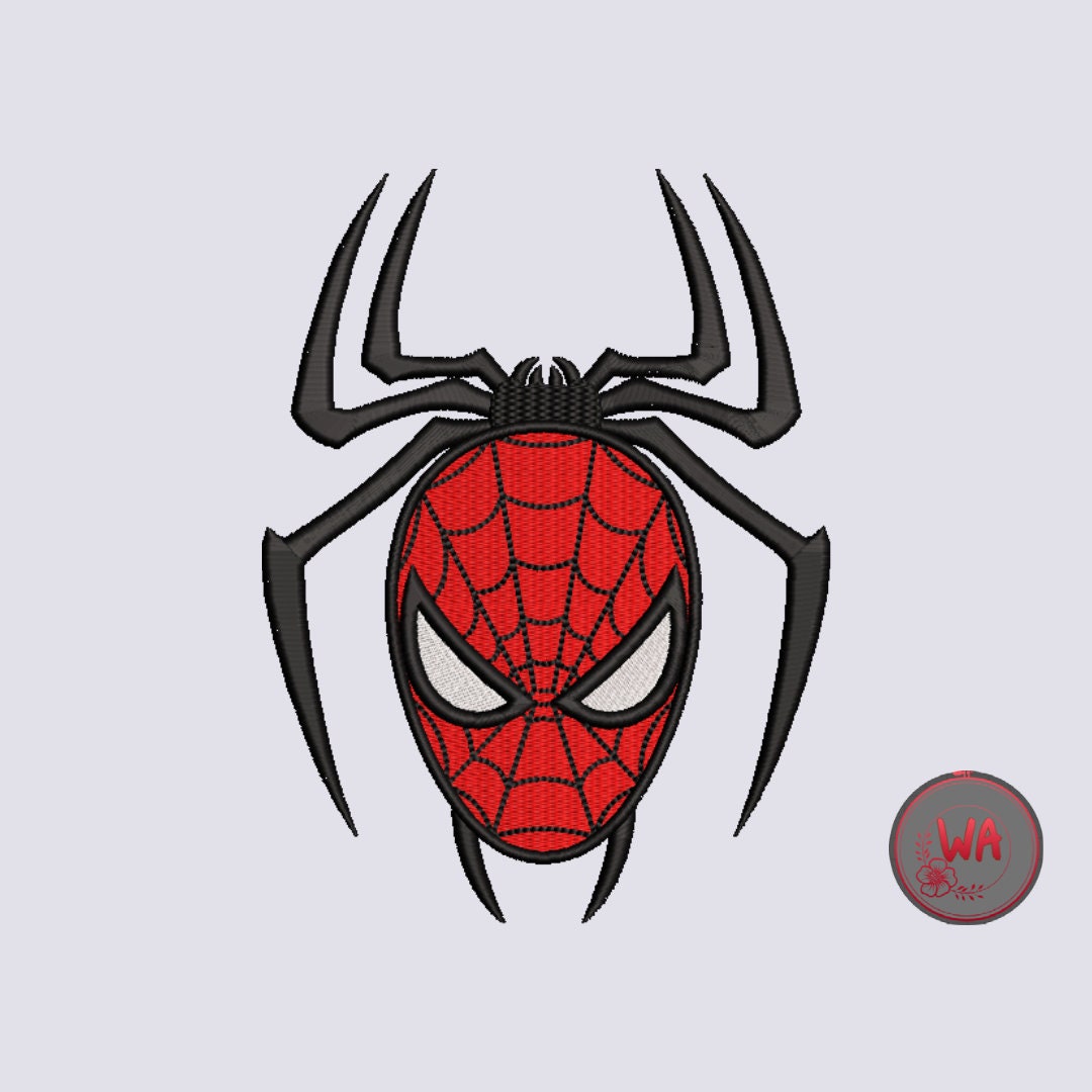 Buy Spiderman Machine Embroidery Design Spiderman Face With Online ...