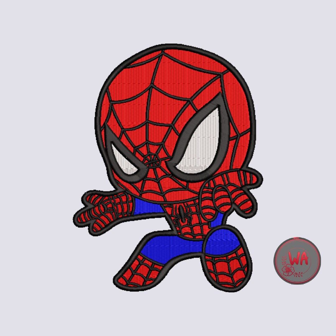 Baby Spiderman Embroidery Design, Baby Spiderman Embroidery Design