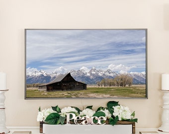 Frame Tv Artwork *Instant Download*  TA Moulton Barn Jackson Hole